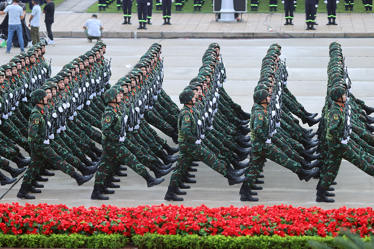 Khối chiến sĩ Pháo binh - Ảnh: VGP/Nhật Bắc