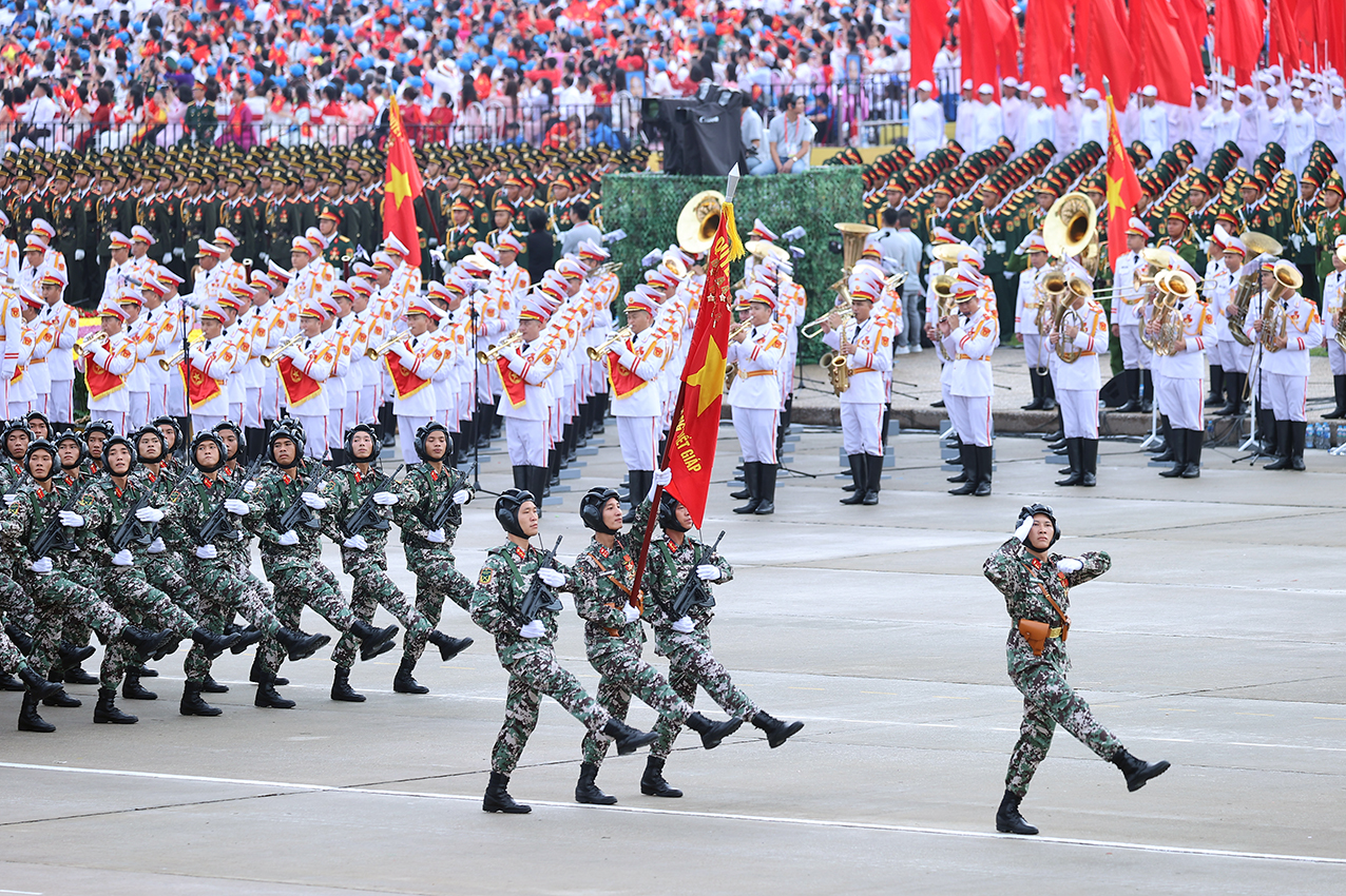 Khối chiến sĩ Tăng thiết giáp - Ảnh: VGP/Nhật Bắc