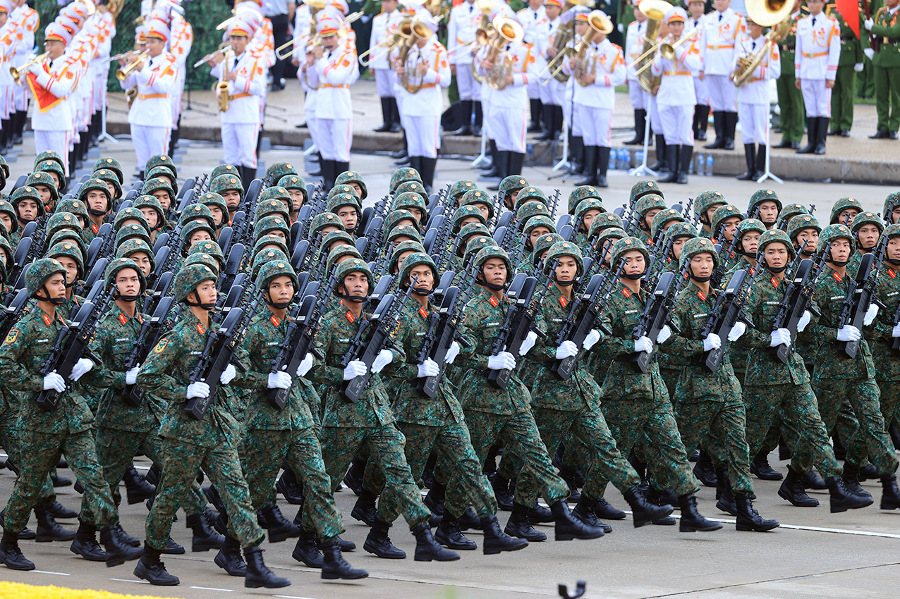 Khối chiến sĩ Tác chiến điện tử- Ảnh: VGP/Nhật Bắc