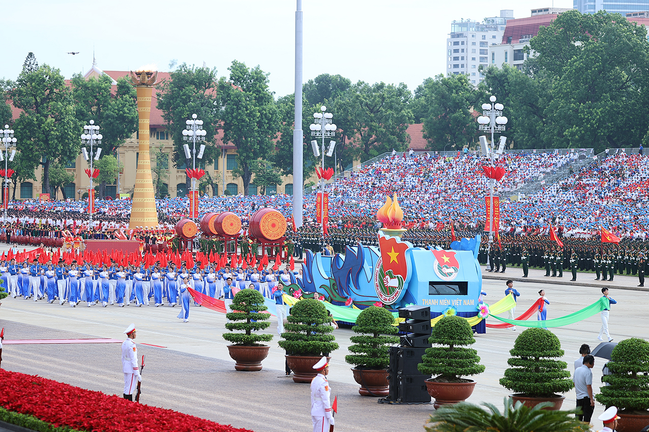 Khối thanh niên Việt Nam - Ảnh: VGP/Nhật Bắc