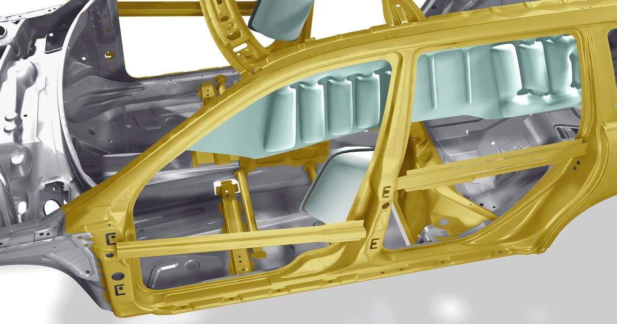 Nghiên cứu thực tế cho thấy rèm khí và túi khí bên giảm tỉ lệ chấn thương đầu/cổ rõ rệt. Volvo Cars