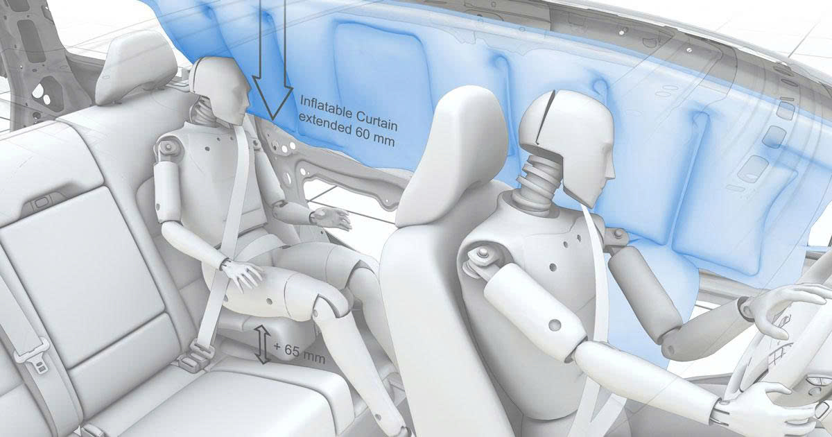 Dây an toàn phù hợp, túi khí rèm cũng bảo vệ tốt hơn
